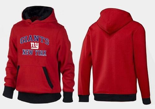 NFL Men's Nike New York Giants Heart & Soul Pullover Hoodie - Red/Black